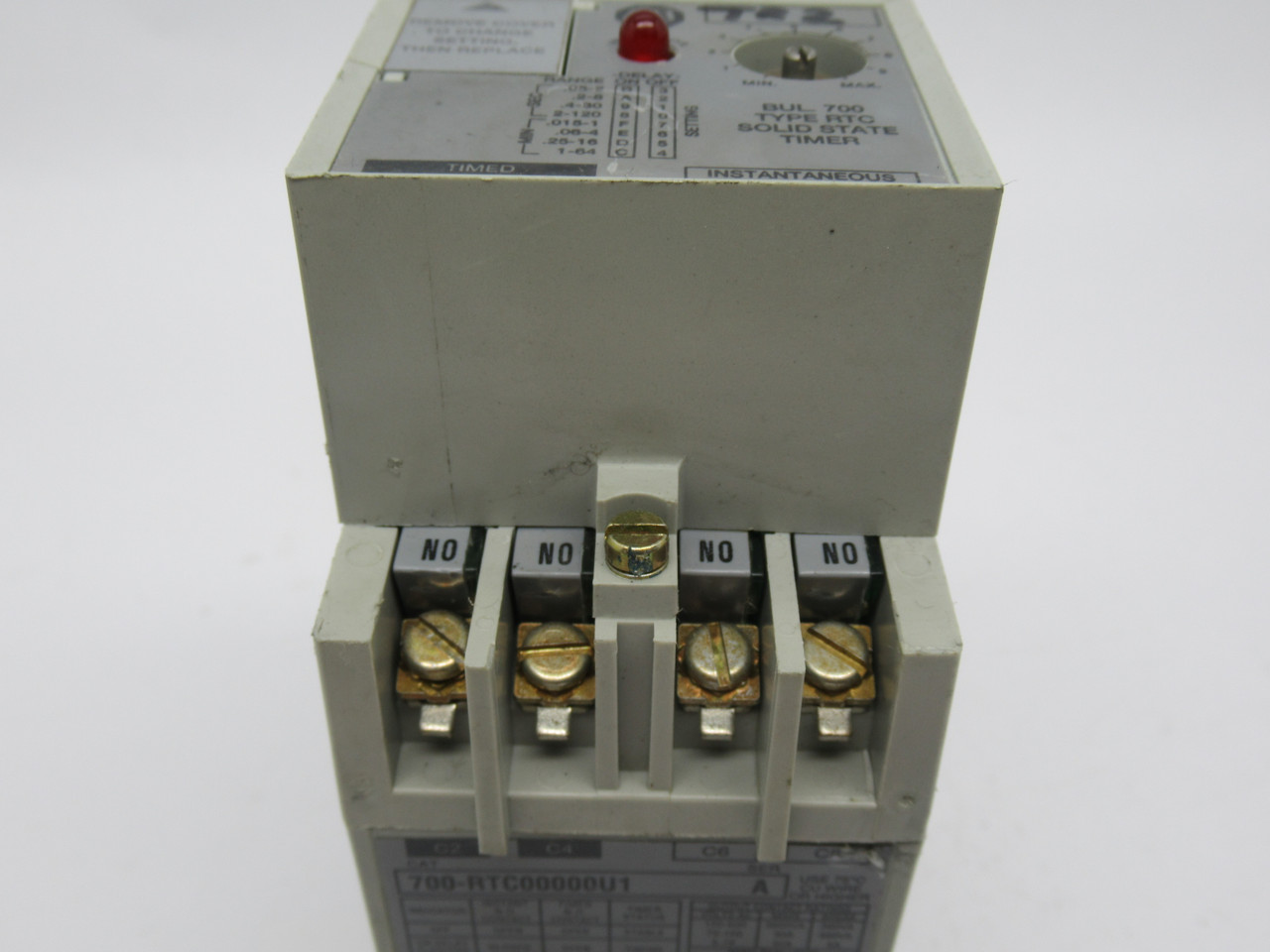 Allen-Bradley 700-RTC00000U1 Solid State Timing Relay 110/120VAC 50/60Hz USED