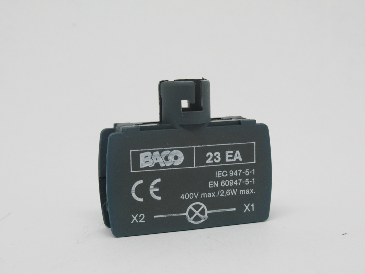 Baco 23EA Contact Block Lamp Holder 400V 2.6W Direct Supply USED