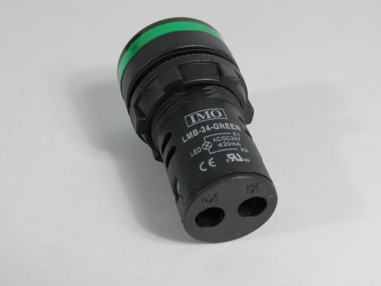 IMO LMB-24-GREEN LED Pilot Light 24VAC/DC 20mA Green USED