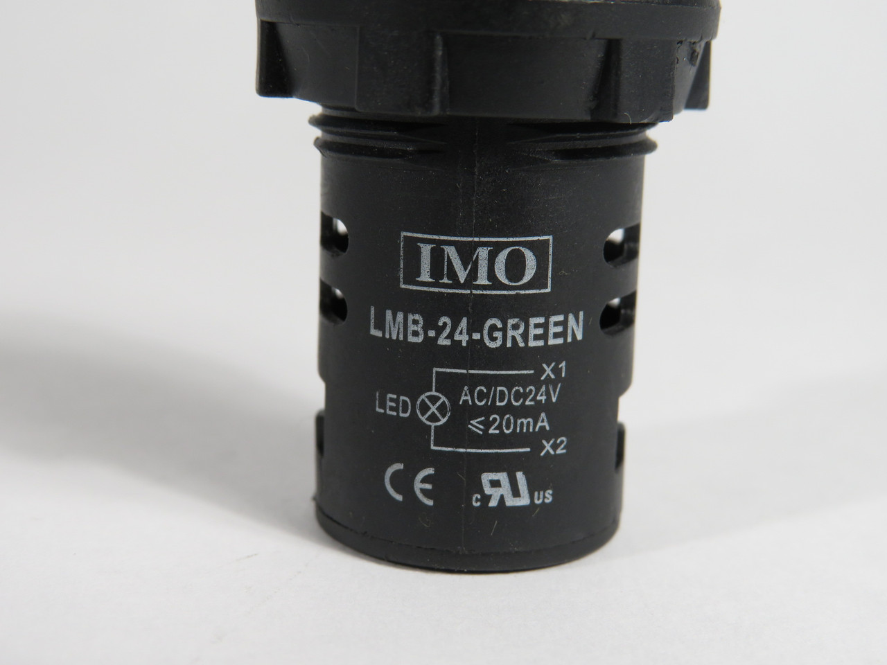 IMO LMB-24-GREEN LED Pilot Light 24VAC/DC 20mA Green USED