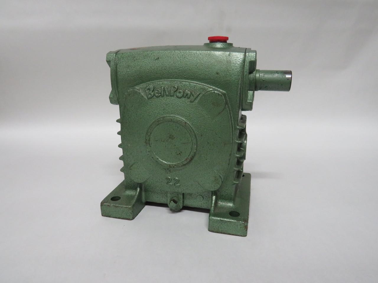 BellPony J82403 Gear Reducer Right Angle Gearbox Type PR-22 1:60 Ratio USED