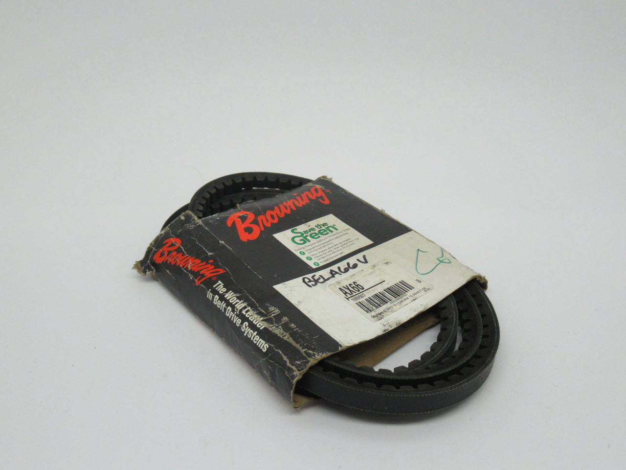 Browning AX66 Cogged V-Belt 68"L 1/2"W 5/16" Thick NEW