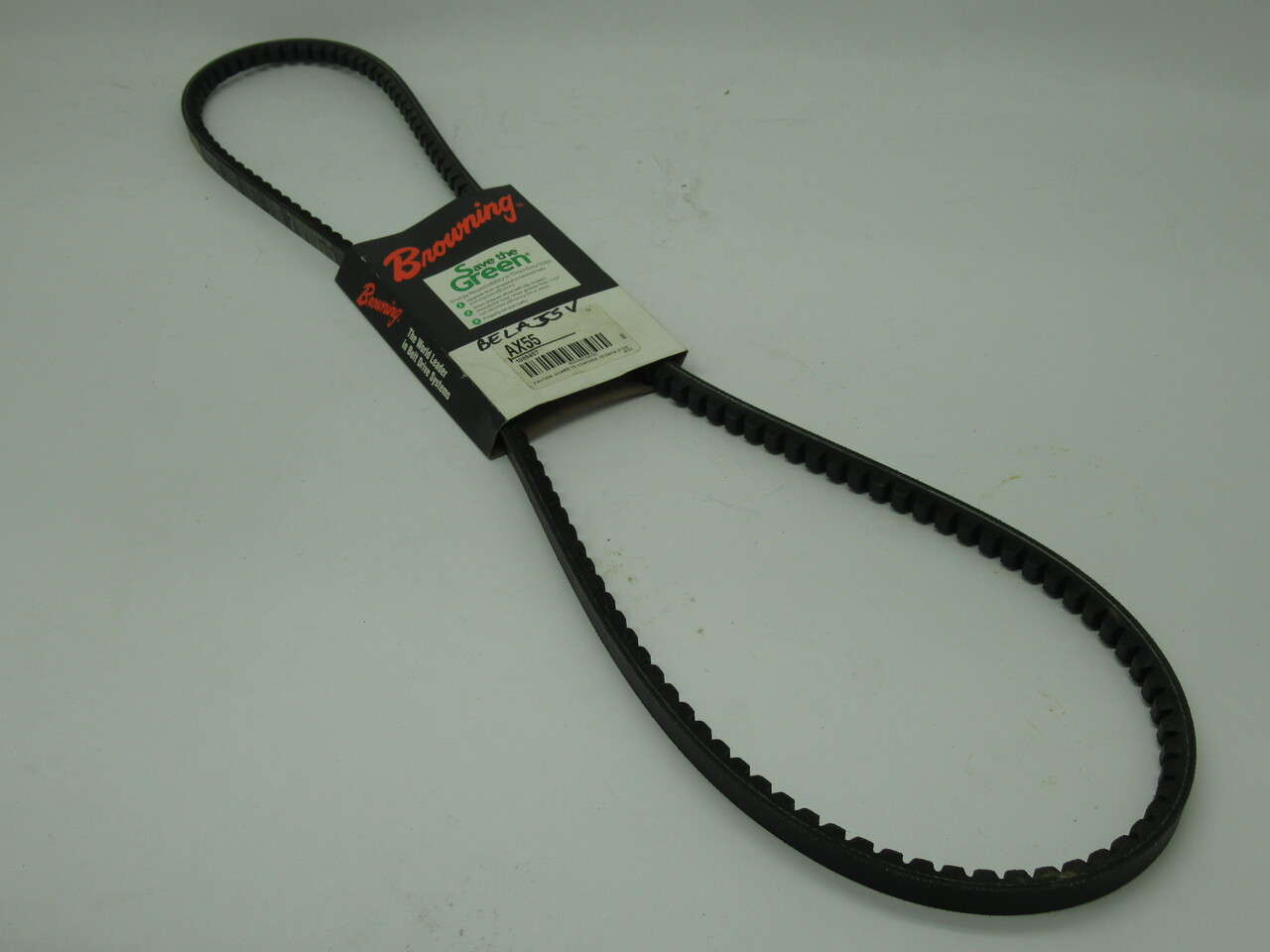 Browning AX55 Cogged V-Belt 57.2"L 1/2"W 5/16"Thick NEW