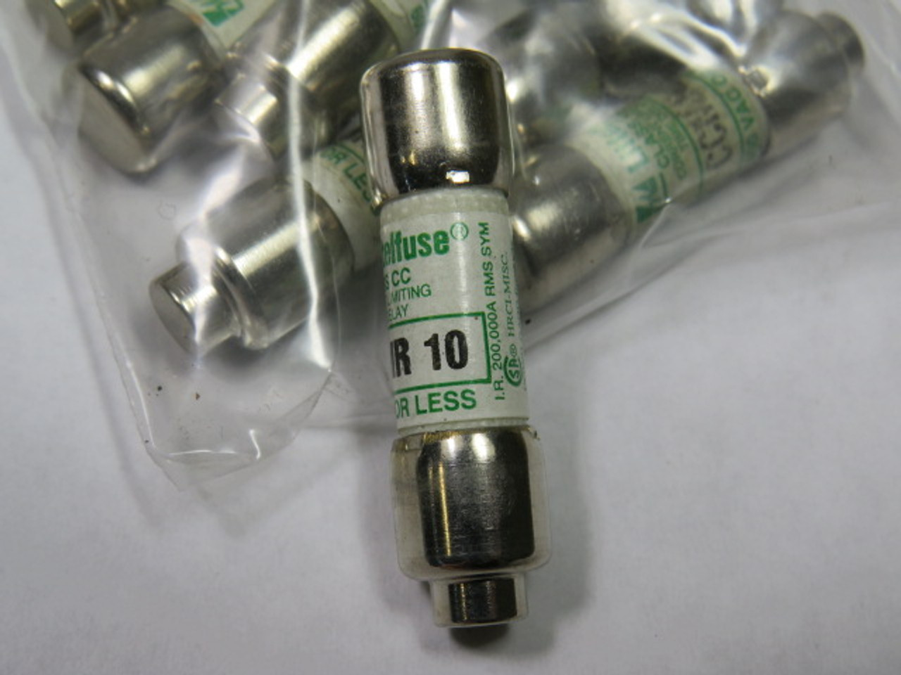 Littelfuse CCMR-10 Time Delay Current Limiting Fuse 10A 600V Lot of 10 USED
