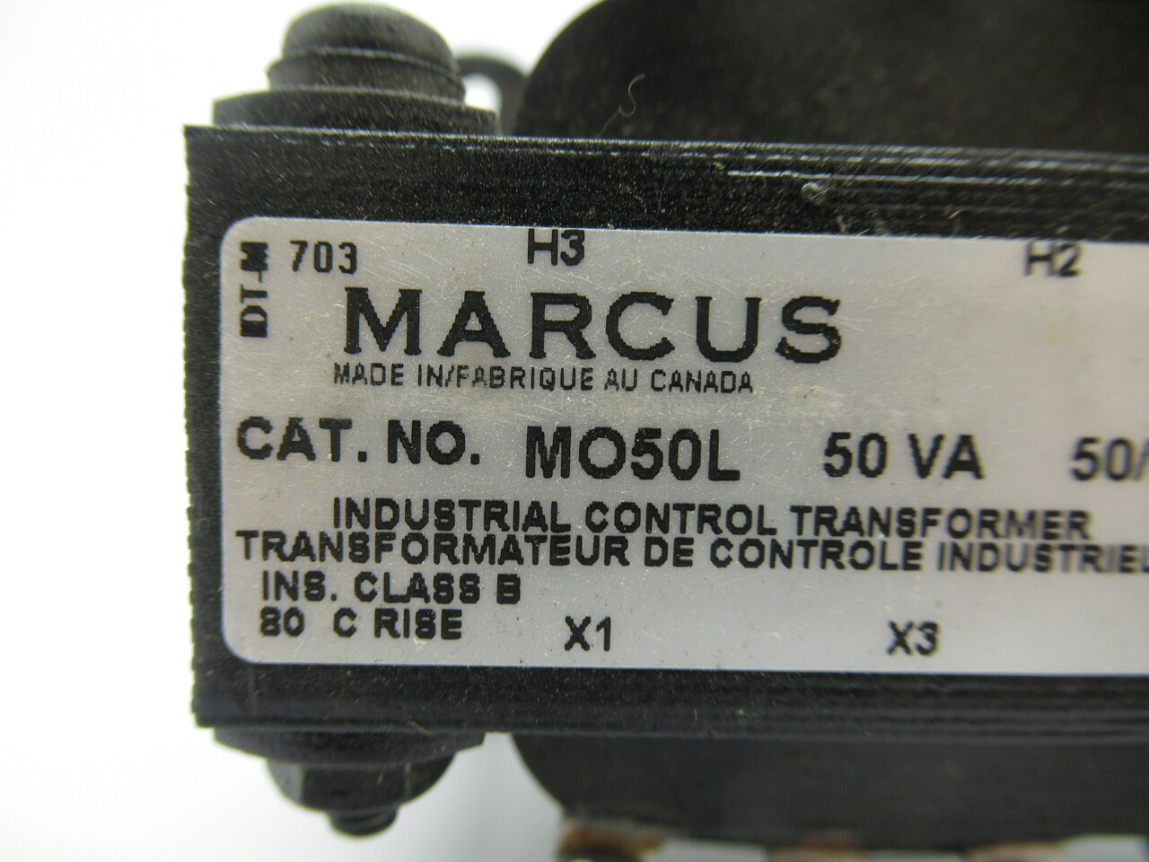 Marcus MO50L Control Transformer 50VA Pri 347/380V Sec 12/24V 60Hz ! NEW !