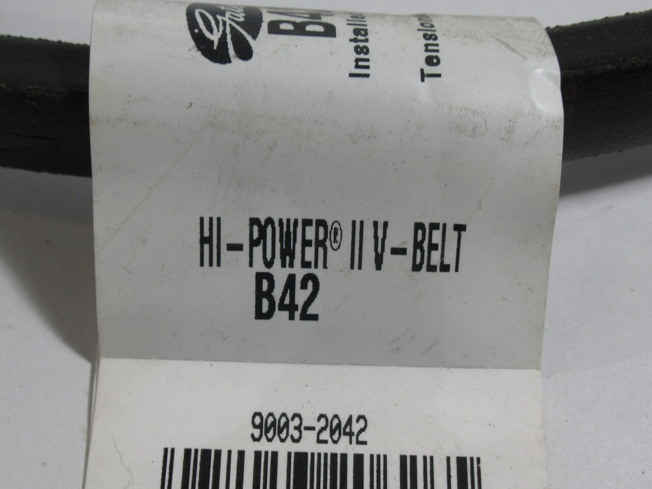 Gates B42 Hi-Power II V-Belt 45"L 0.66"W 0.41"T ! NEW !