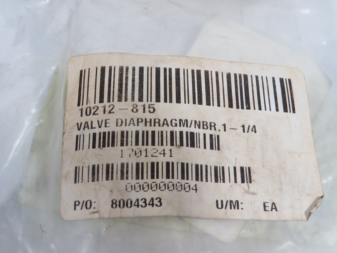 Parker 306133P 10212-815 Valve Diaphragm NBR 1-1/4" 2-Pack NWB