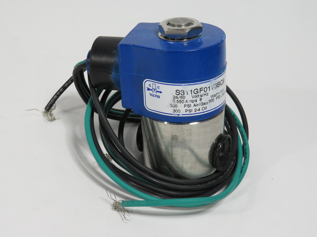 GC Valves S311GF01V3BC9 Solenoid Valve 24V 60Hz 300psi 1/4"NPT SHELF WEAR NOP