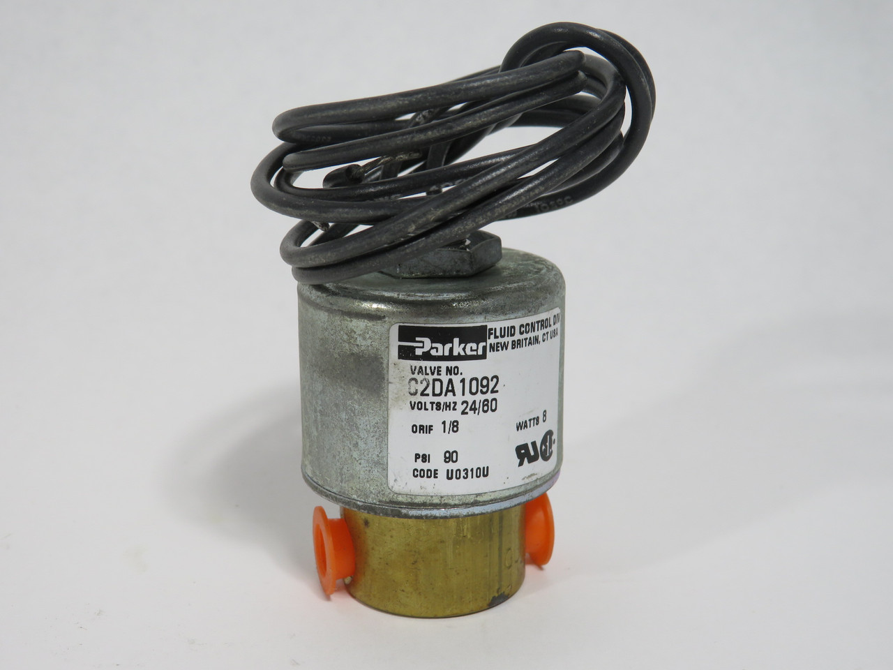 Parker C2DA1092AB2C4B Solenoid Valve 24V 60Hz 90psi 1/8"NPT SHELF WEAR NEW