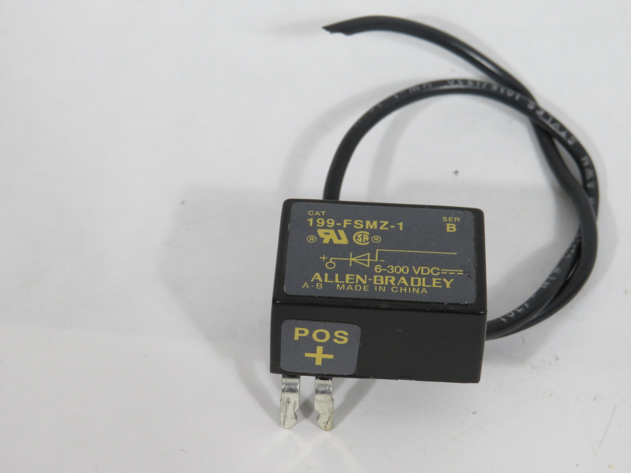 Allen-Bradley 199-FSMZ-1 Series B Surge Suppressor 6-300VDC *Cut Cable* USED