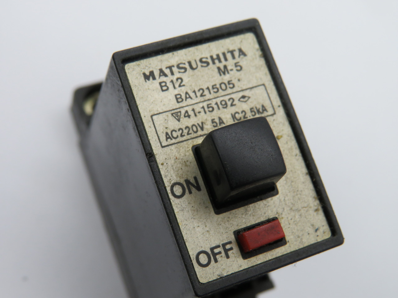 Matsushita BA121505 Circuit Breaker 5A 2.5ka 220V USED