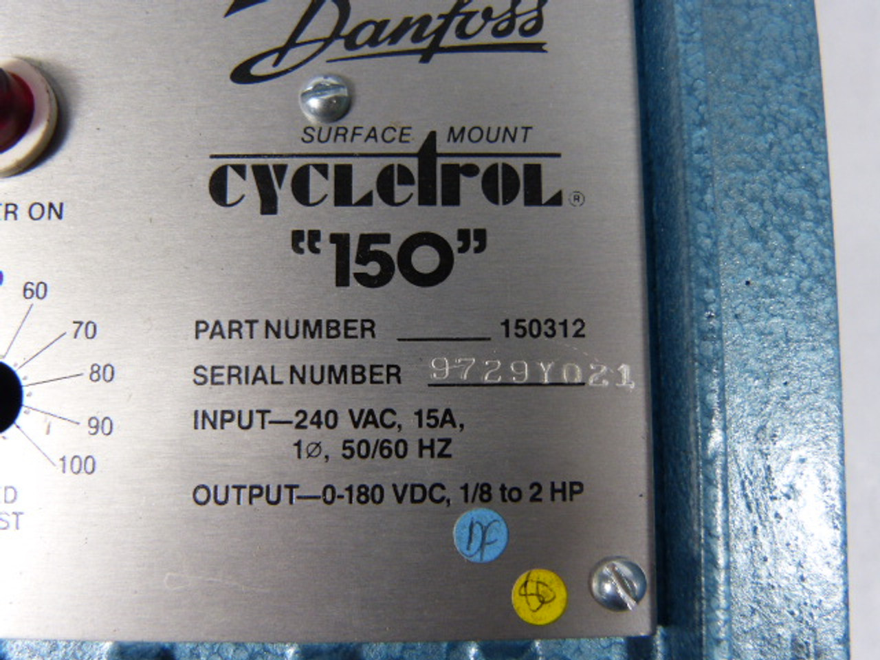 Danfoss 150312 Motor Control Drive USED