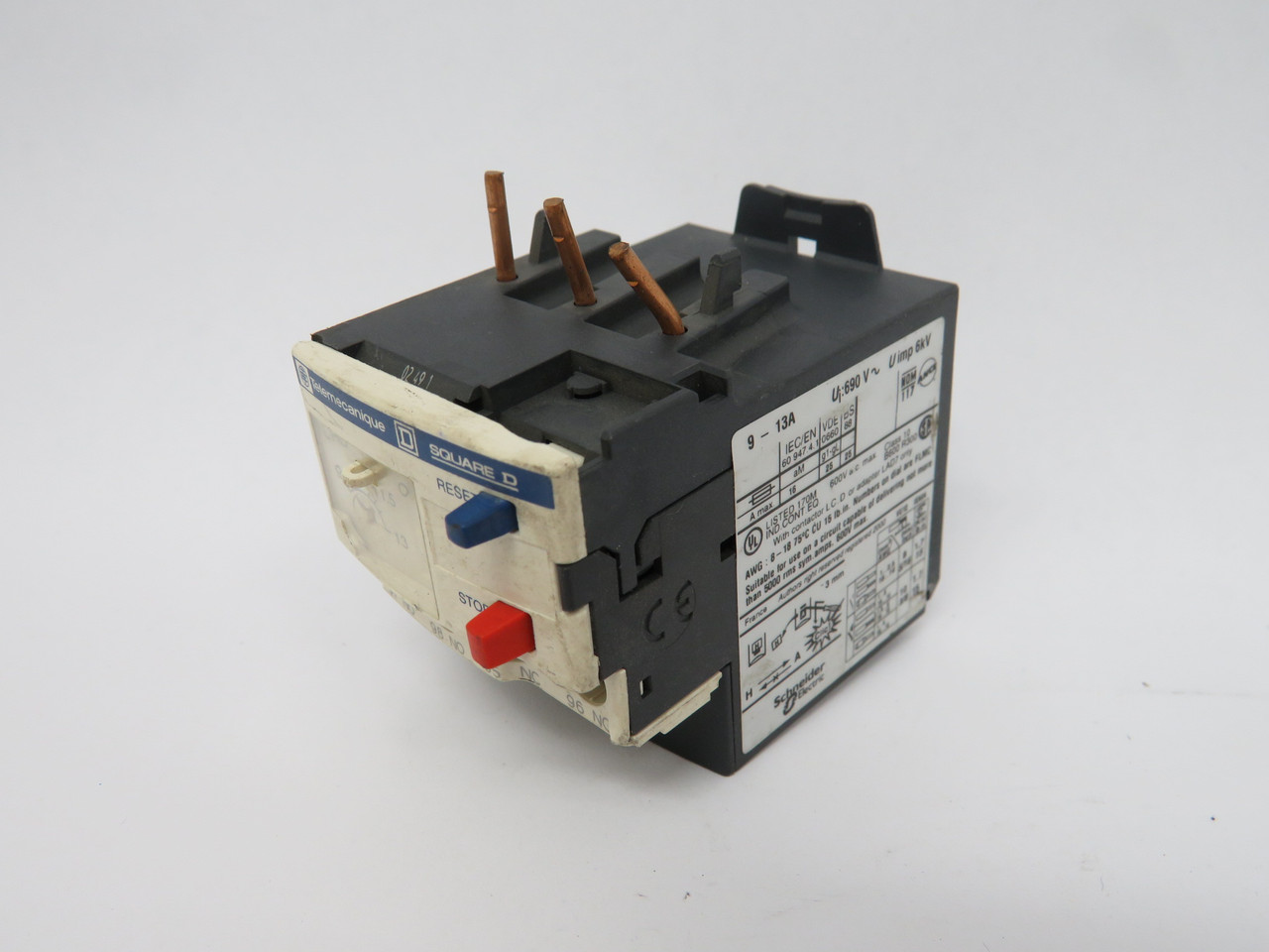Schneider Electric/Telemecanique LRD-16 Overload Relay 9-13A *COS DMG* USED