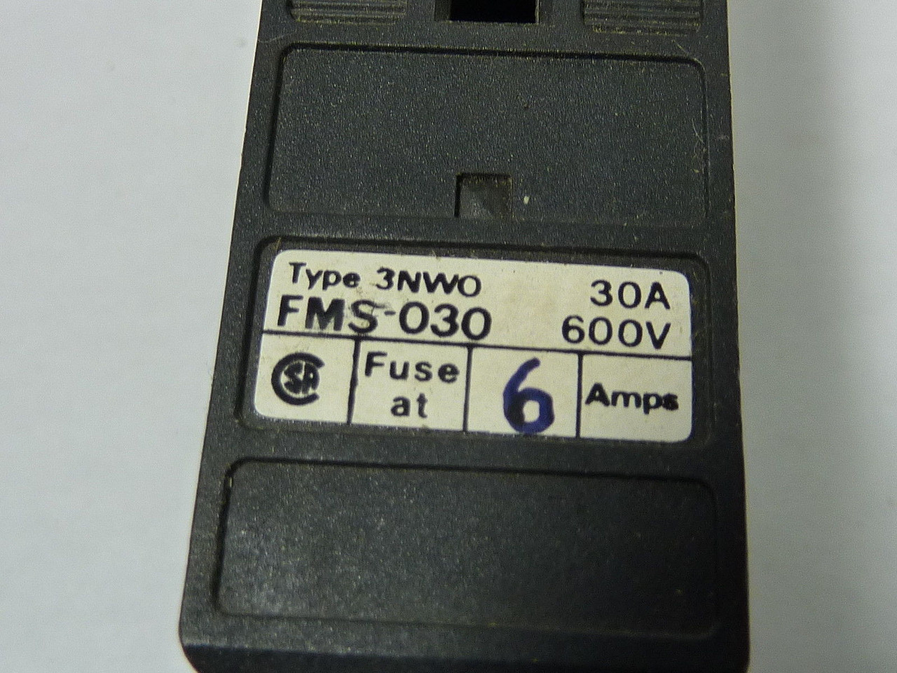 Siemens FMS-030 Fuse Holder 30A 600V 1P USED