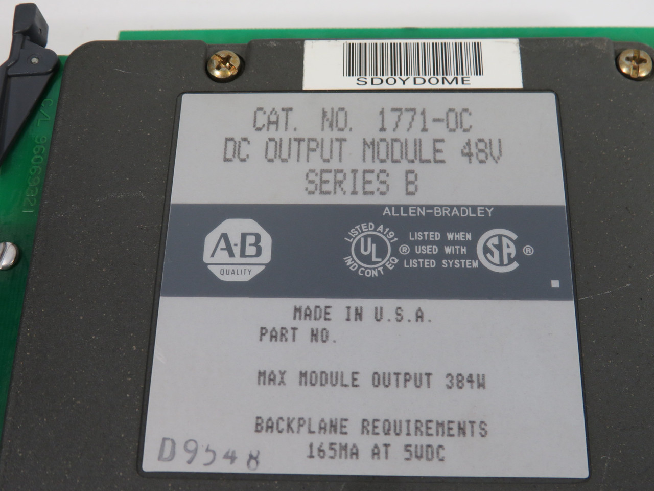 Allen-Bradley 1771-OC 48VDC Output Module Series B USED