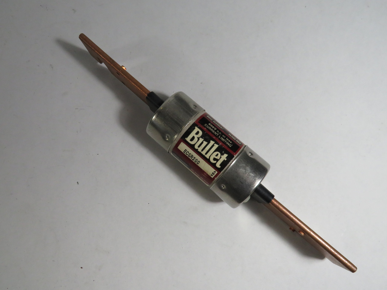 Bullet ECSR200 200A 600VAC Current Limiting Dual Element Type D Fuse USED