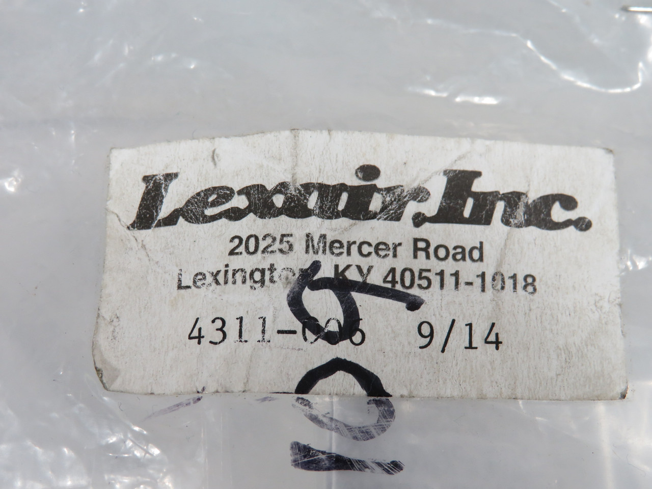 Lexair 4311-006 Seal Kit OPEN BAG NWB