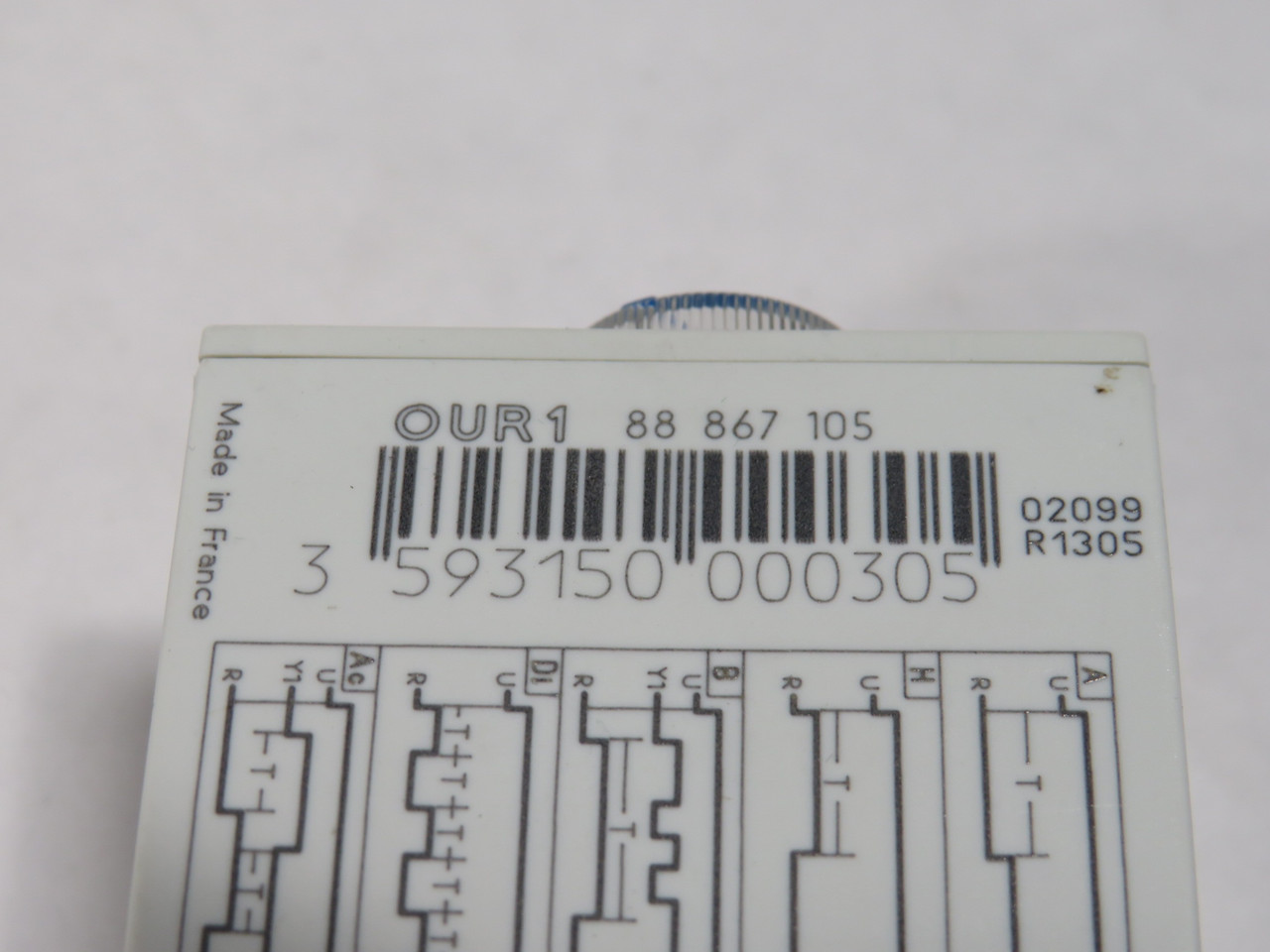 Crouzet 88867105 Timer Relay OUR1 24VDC 8A 8-Pin 0.1-100hr SHELF WEAR NEW