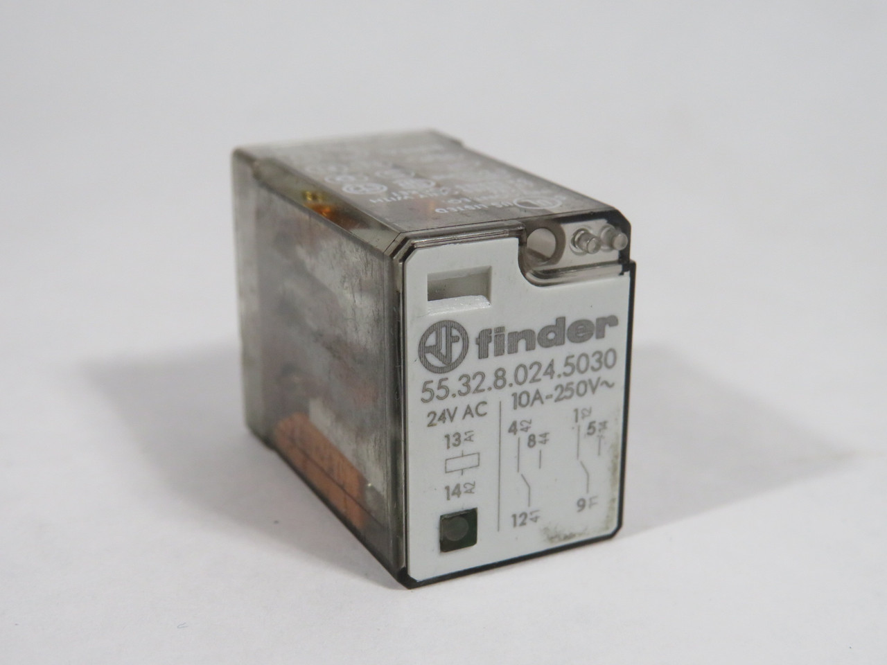Finder 55.32.8.024.5030 Plug-In Relay 24VAC 10A 8-Blade USED