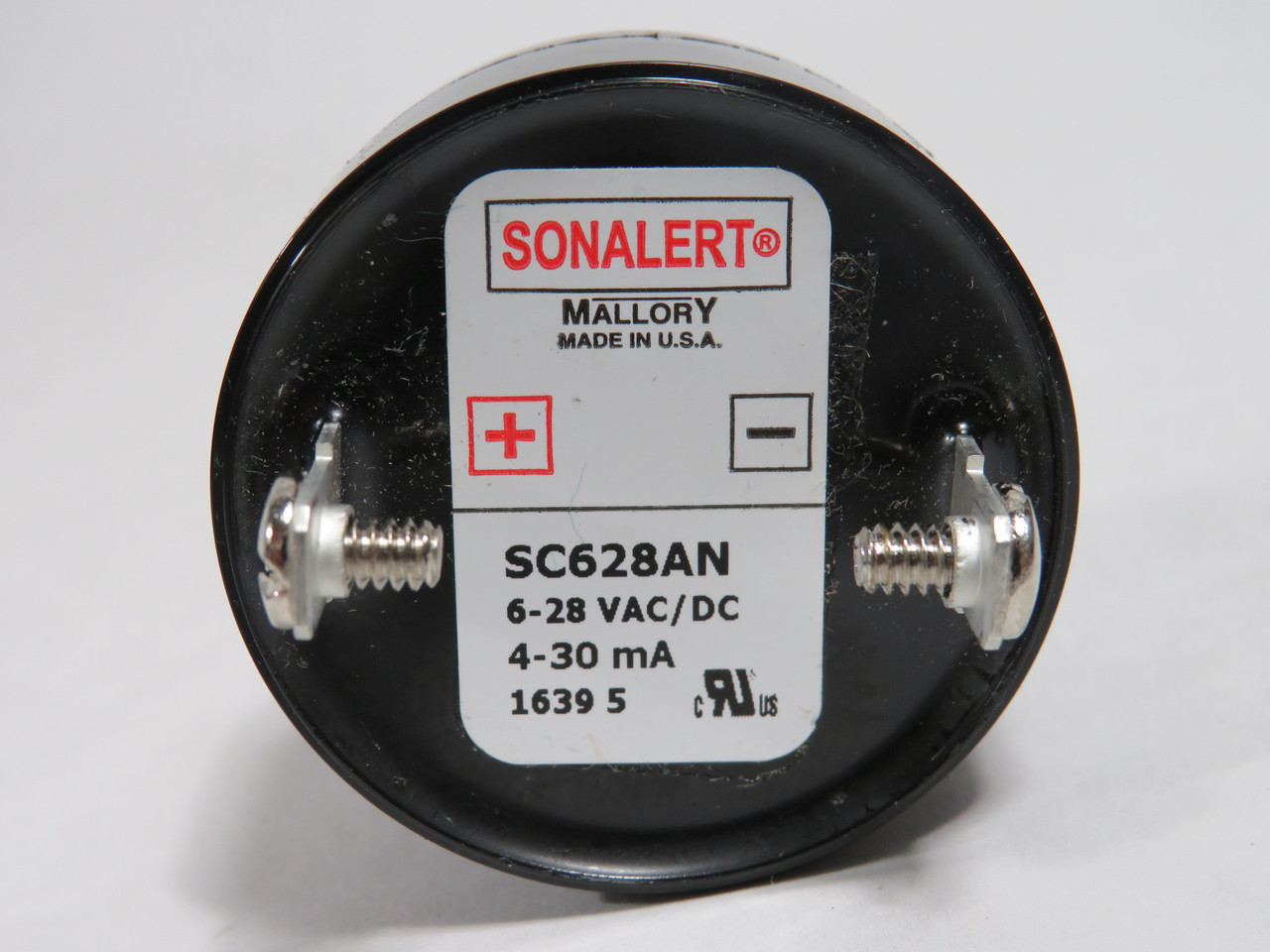 Mallory SC628AN Sonalert Piezo Transducer 6-28VAC/DC 4-30mA NOP