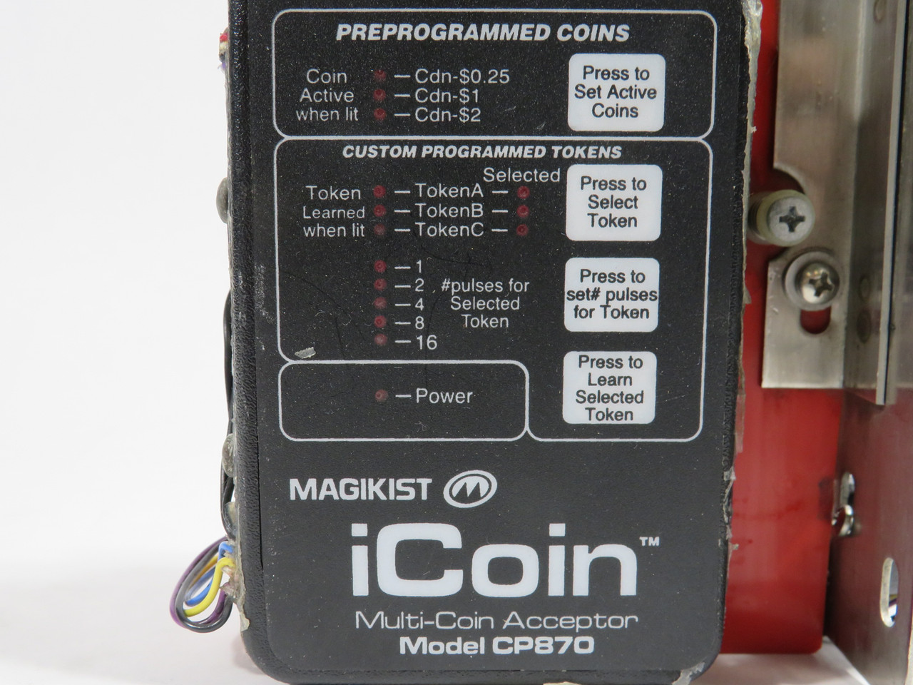 Magikist CP870 Car Wash Coin Acceptor USED