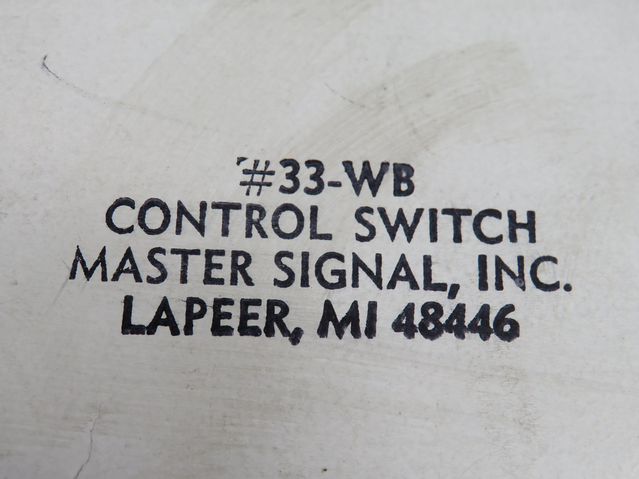 Master Signal #33-WB Air Control Switch WashTec 0040-1695 BOX WEAR NEW