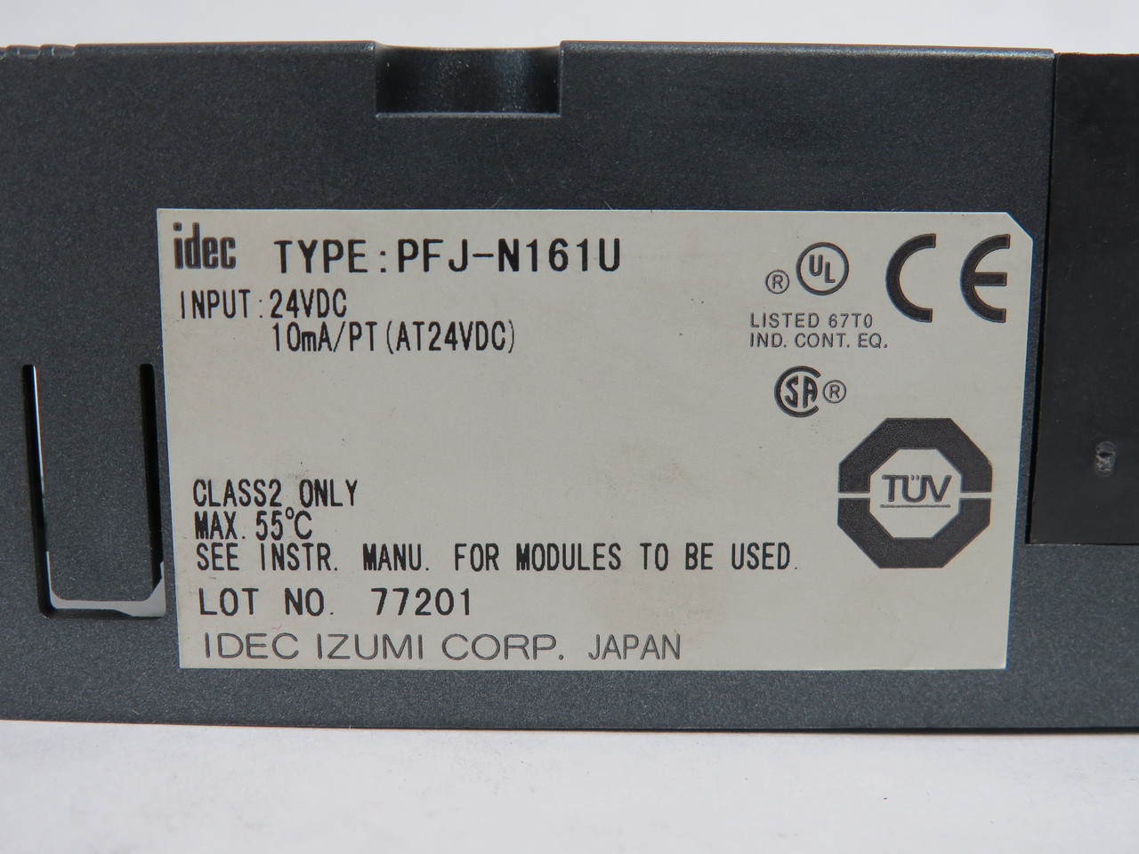 IDEC PFJ-N161U 16-Point Input Module 24VDC 10mA/Point NOP