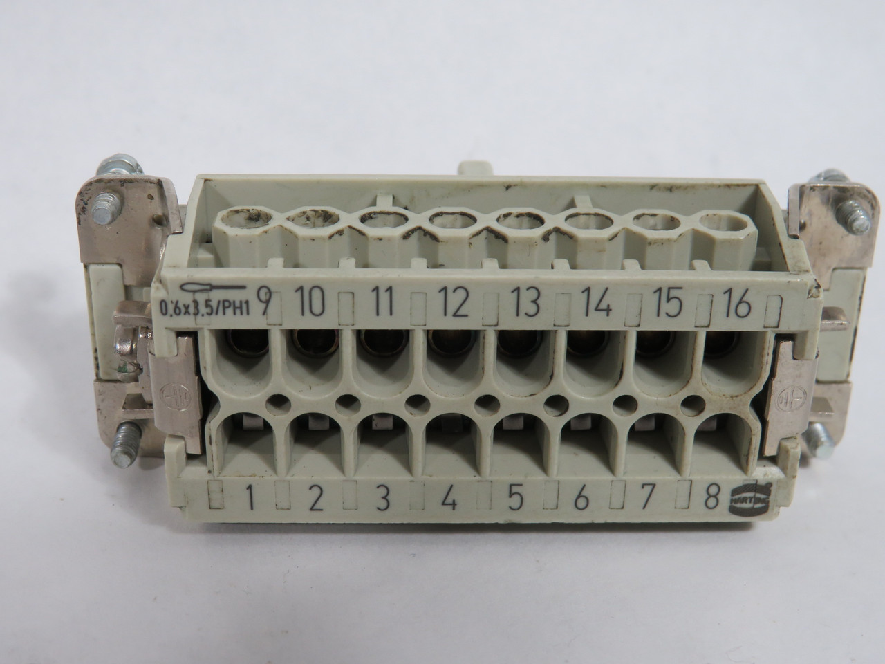 Harting 09330162701 HAN-16E-F-S 16 Pos Female Connector 16A@500V USED