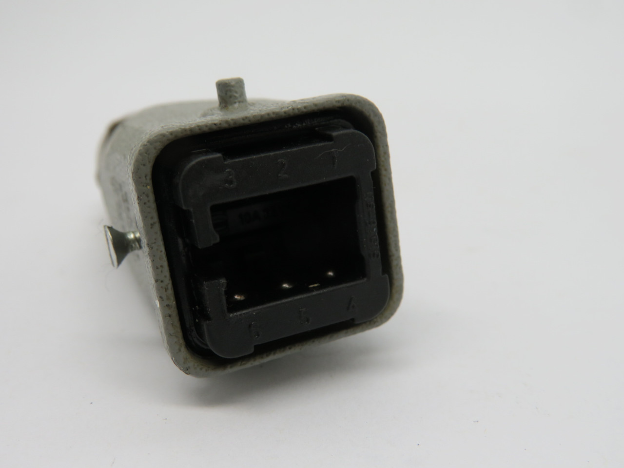 Harting 09700062616 Rectangular Plug W/ Housing 19200031440 10A 25VAC USED