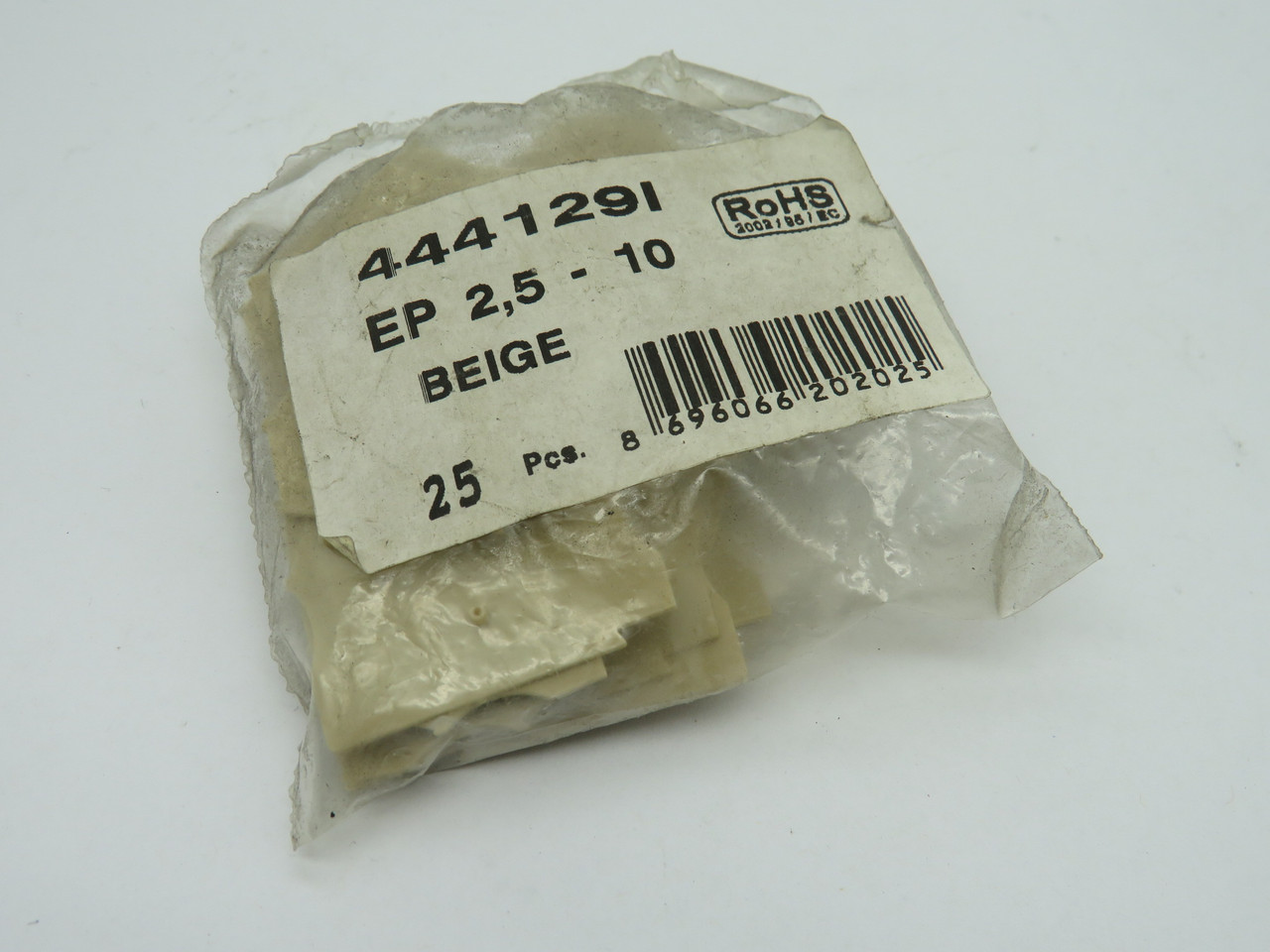 IMO EP2.5-10BEIGE Terminal Block End Cover Beige Lot of 21 Damaged Bag NWB