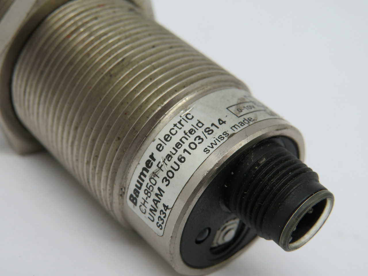 Baumer UNAM30U6103/S14 Ultrasonic Distance Measuring Sensor 100...1000mm USED