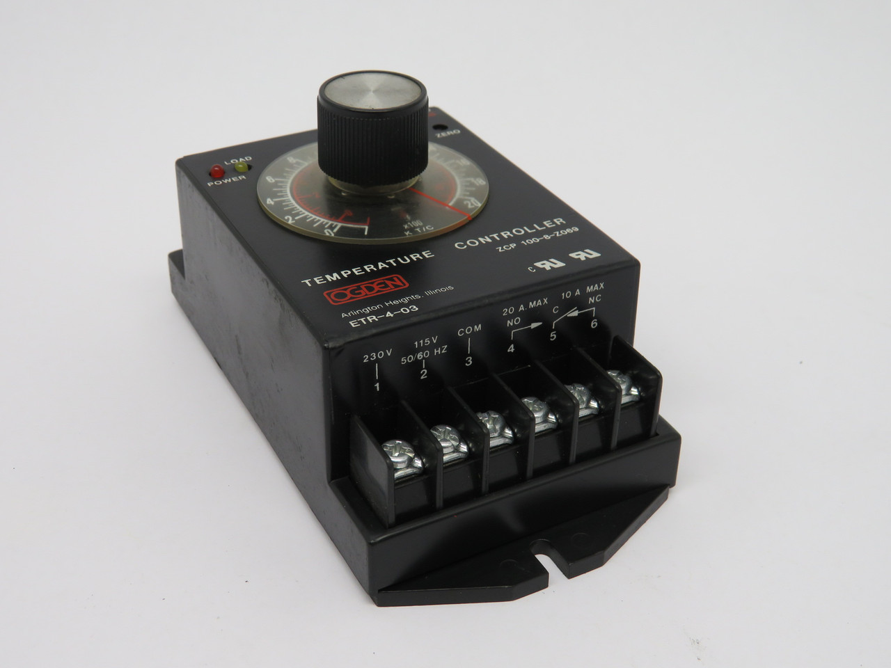 Ogden ZCP100-8-Z069 Temperature Controller 230V 50/60HZ 20A ETR-4-03 USED