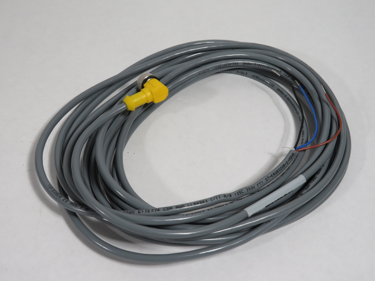 Turck WK4T-6 Single-Ended Cordset 3-Wire 6m Length DAMAGED BAG NWB