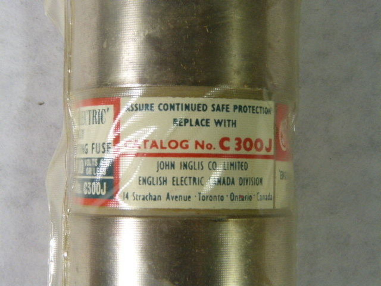 English Electric C300J Energy Limiting Fuse 300A 600V DMG BOX ! NEW !