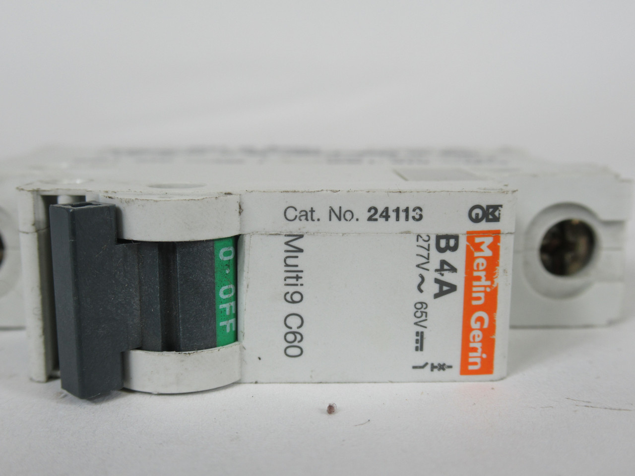 Merlin Gerin 24113 Mini Circuit Breaker Type B 4A 277VAC 65VDC 1P USED