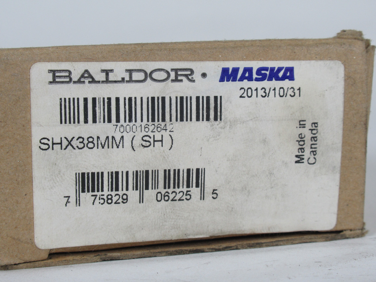 Baldor Maska SHX38MM QD Bushing 38mm Bore 46mm OD 33mm LTB NEW