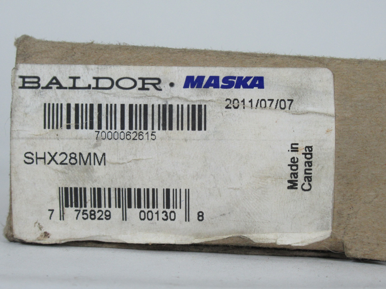 Baldor Maska SHX28MM QD Bushing 28mm Bore 47mm OD 33mm LTB NEW