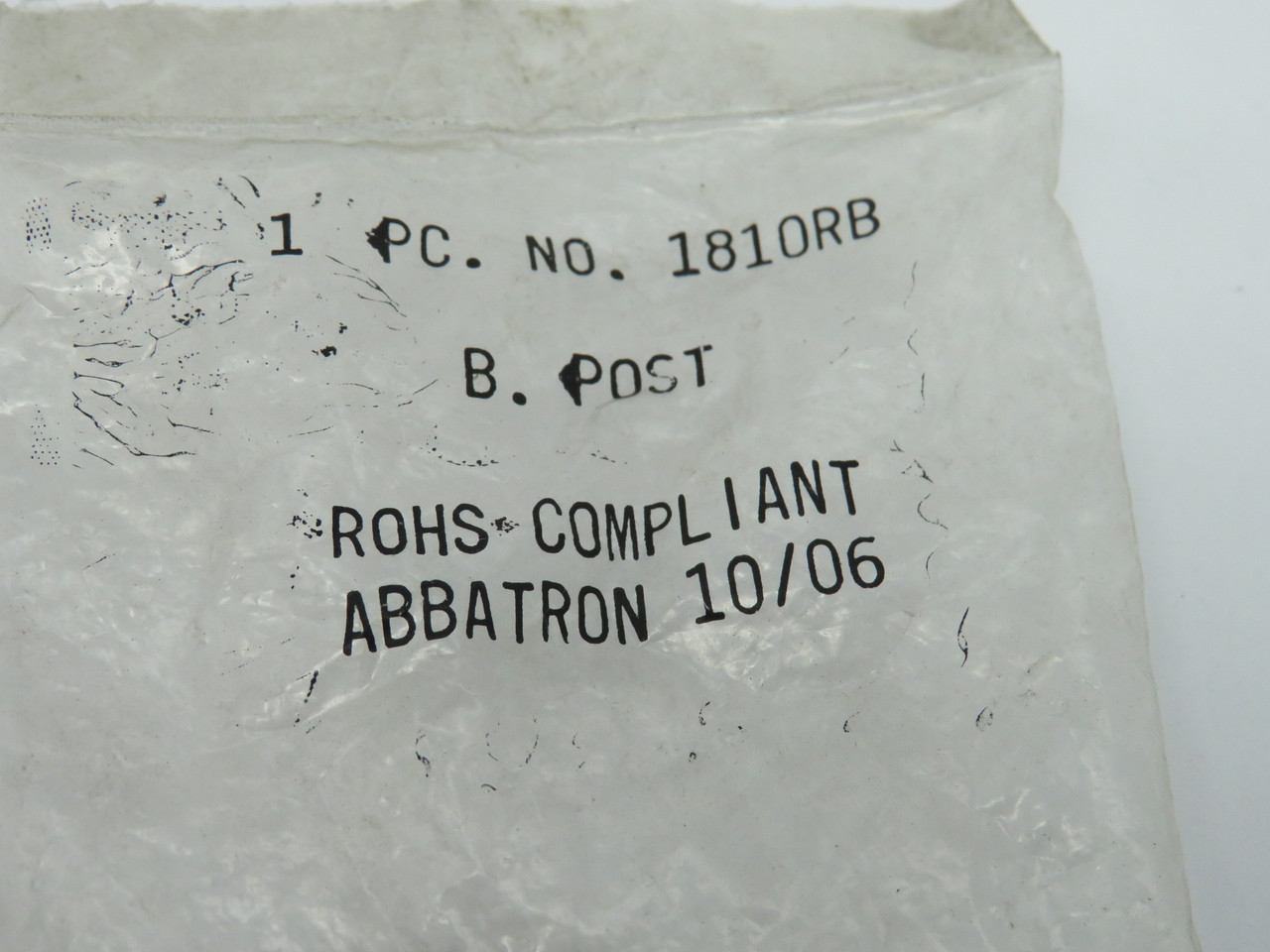 Abbatron 1810RB Connector Binding Post OPEN BAG NWB