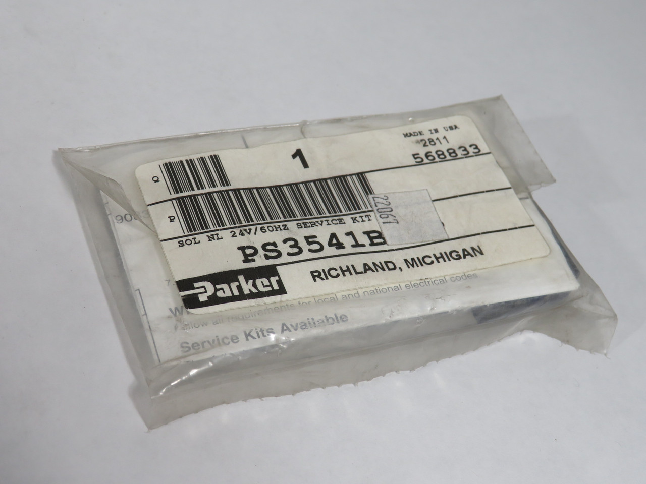 Parker PS3541B42P Replacement Solenoid Kit 24V 60Hz NWB