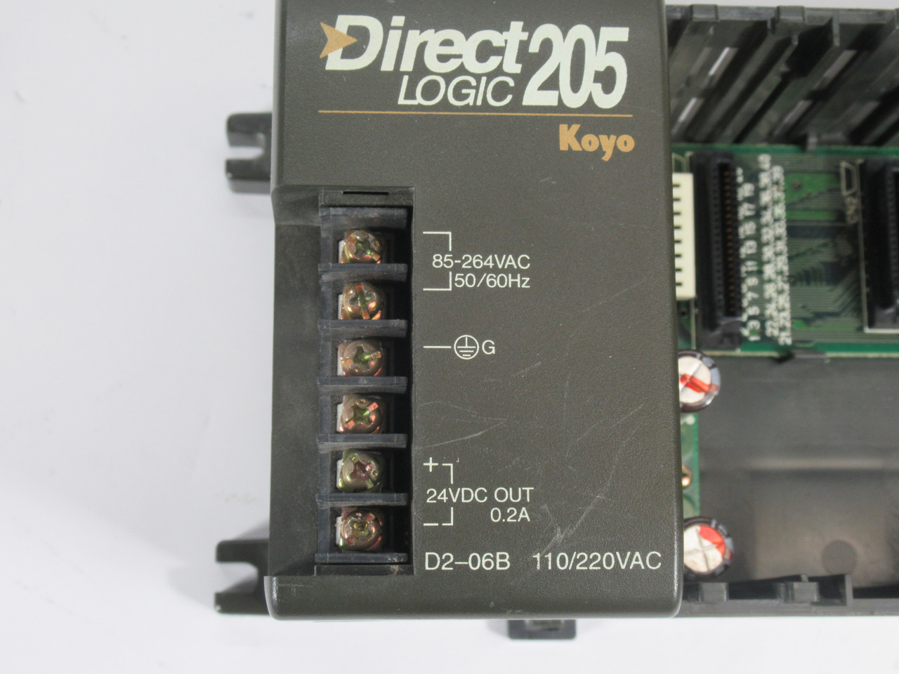 PLC Direct D2-06B Logic 205 6Slot I/O Base NO TERMINAL COVER USED