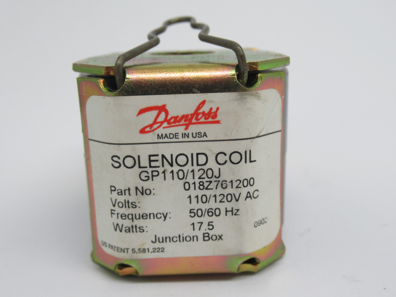 Danfoss 018Z761200 Solenoid Coil 110/120VAC 50/60HZ 17.5Watt NEW
