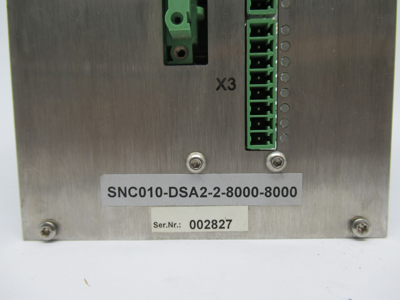 STV Electronic SNC010-DSA2-2-8000-8000 Servo Amplifier W/ Extender Pieces USED