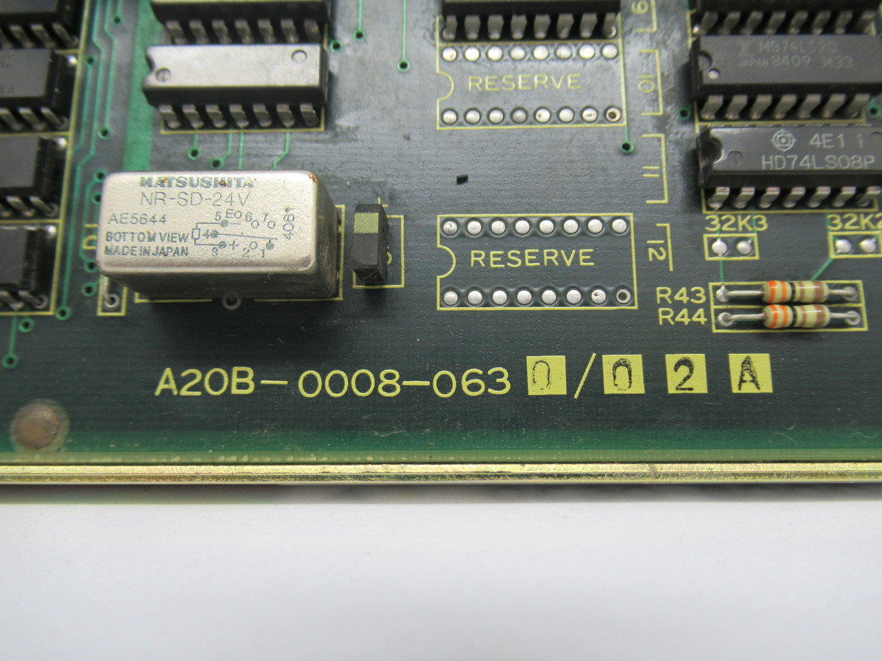 Fanuc A20B-0008-0630/02A PC Board *Some Corrosion* USED