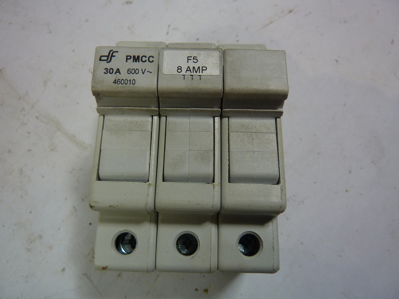 DF PMCC-460010 Fuse Holder 30A 600V 3-Pole USED