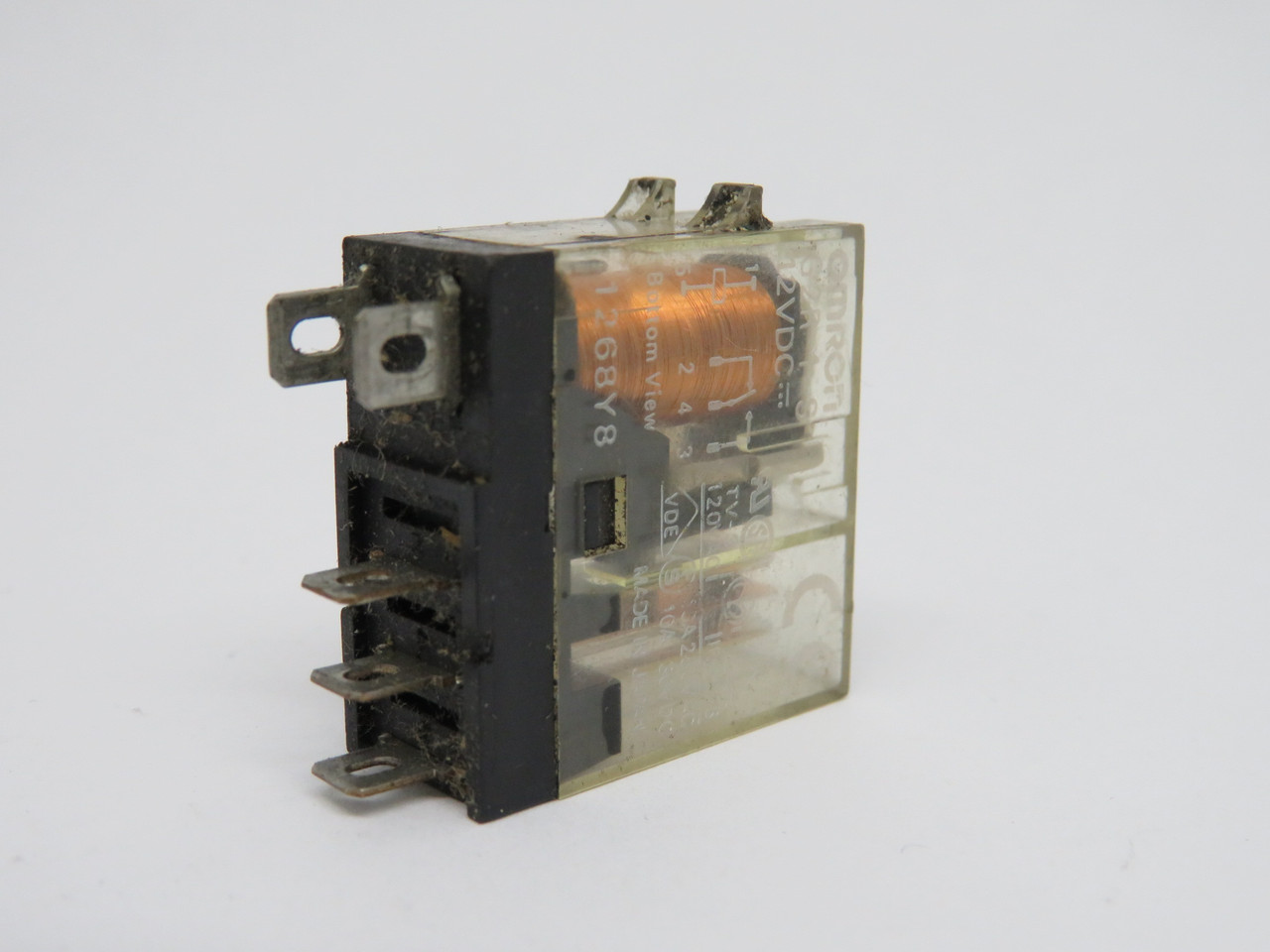 Omron G2R-1-S-12VDC Relay 12VDC 10A 250VAC 5-Blade USED