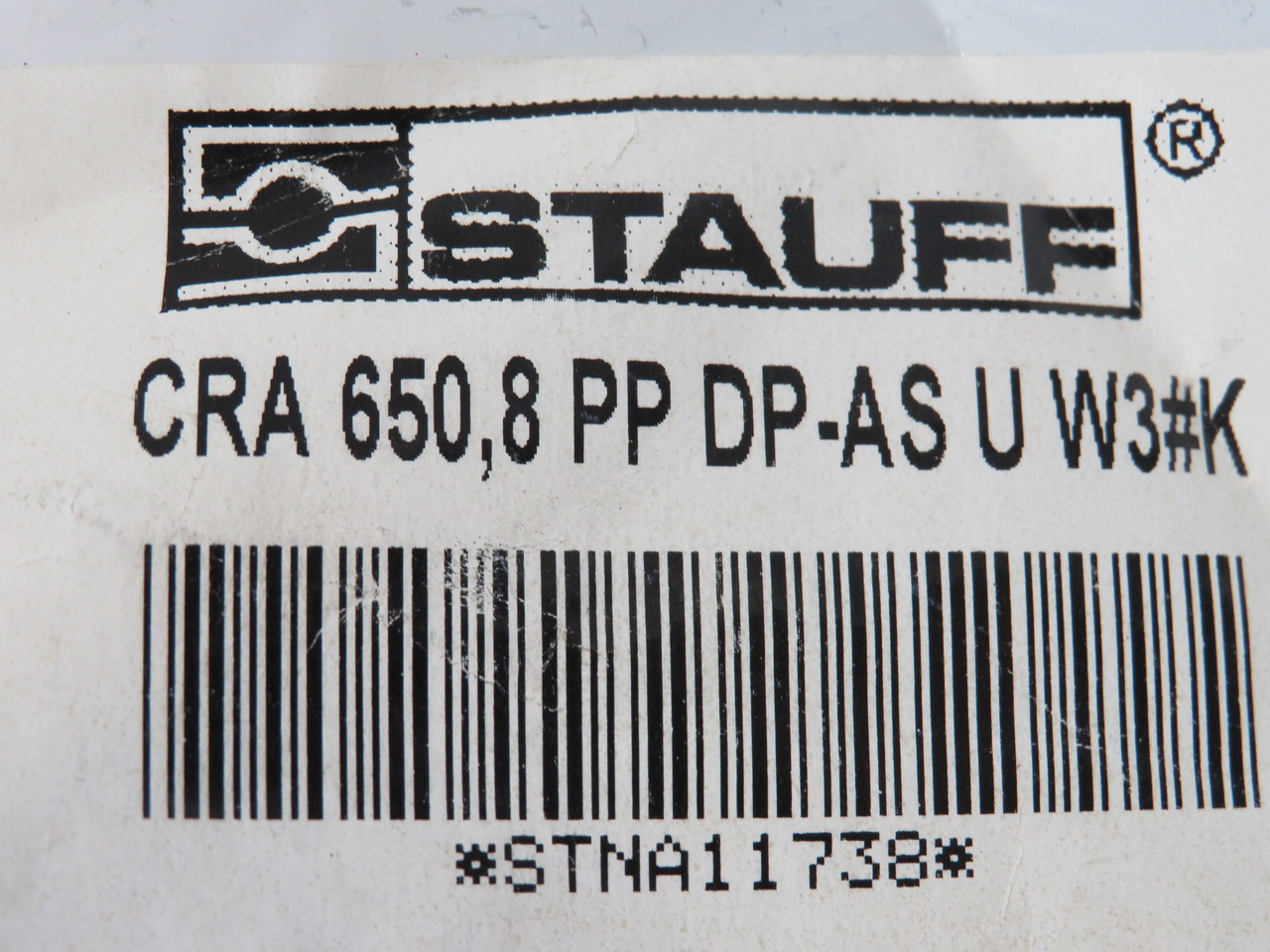 Stauff CRA-650-8PP-DP-AS-U-W3#K Polypropylene Profiled Clamp Size6 50.8mmDIA NWB