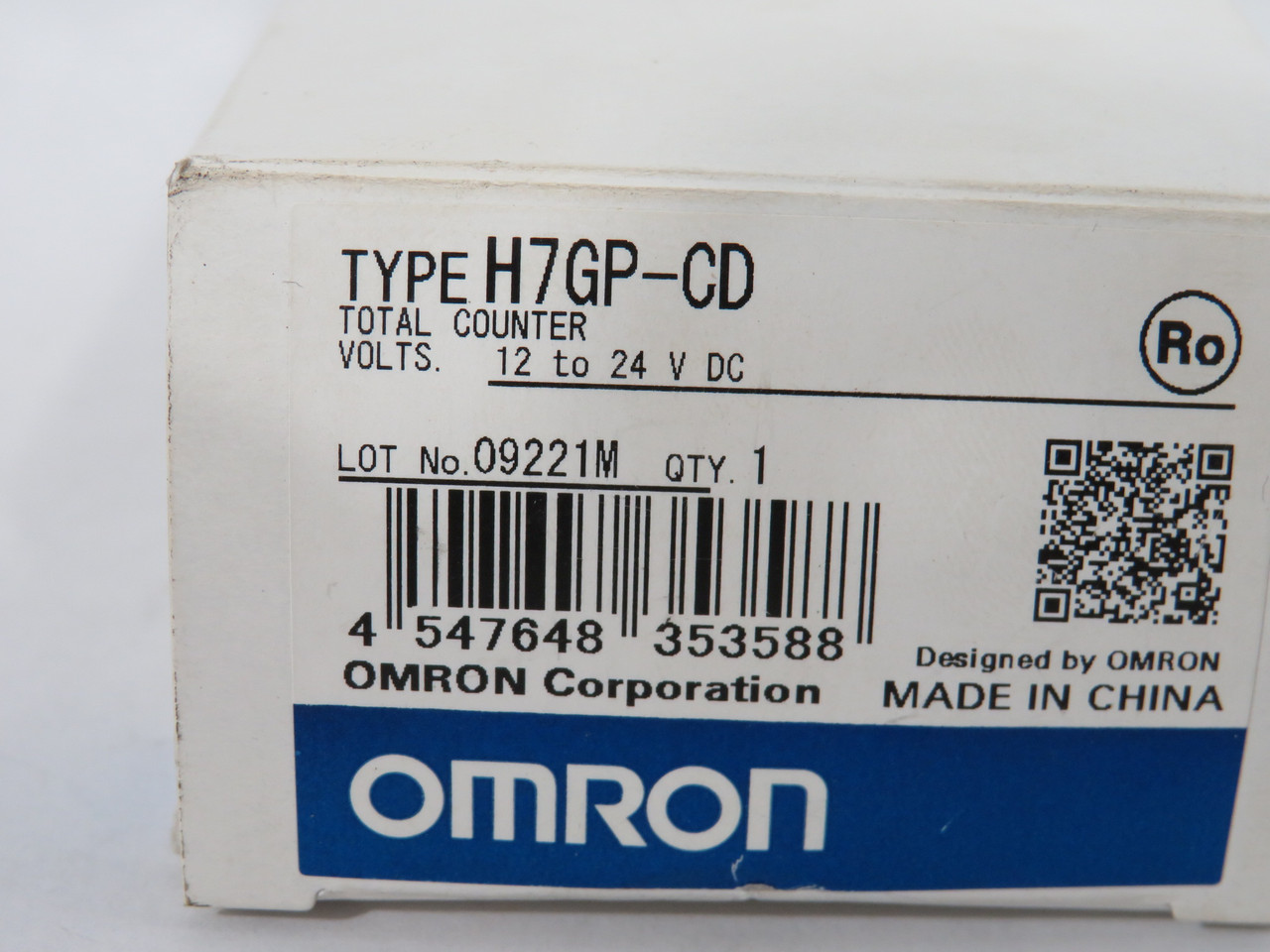 Omron H7GP-CD 6 Digit Total Counter 12-24VDC 0-999999 NEW