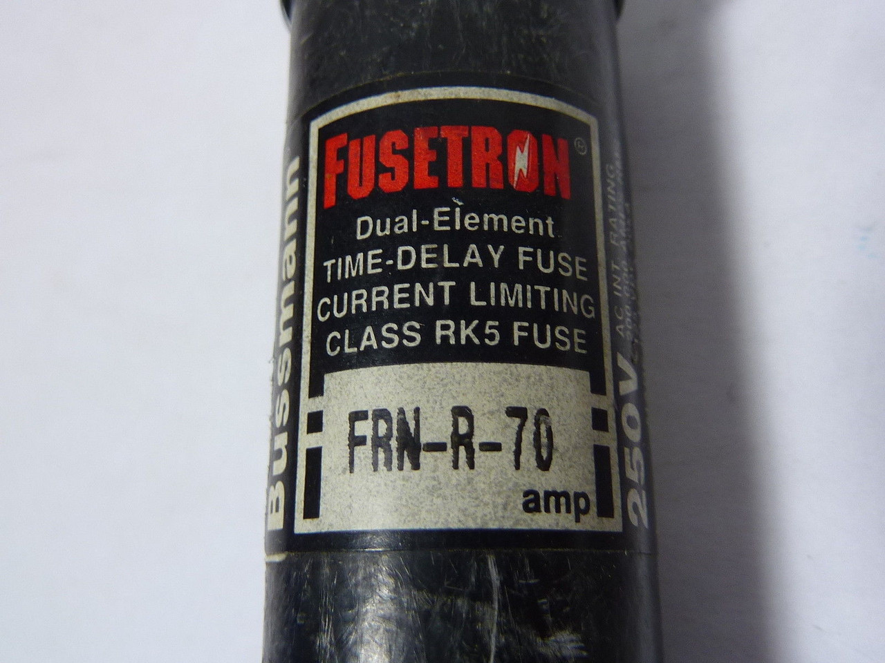 Fusetron FRN-R-70 Time Delay Fuse 70A 250V USED