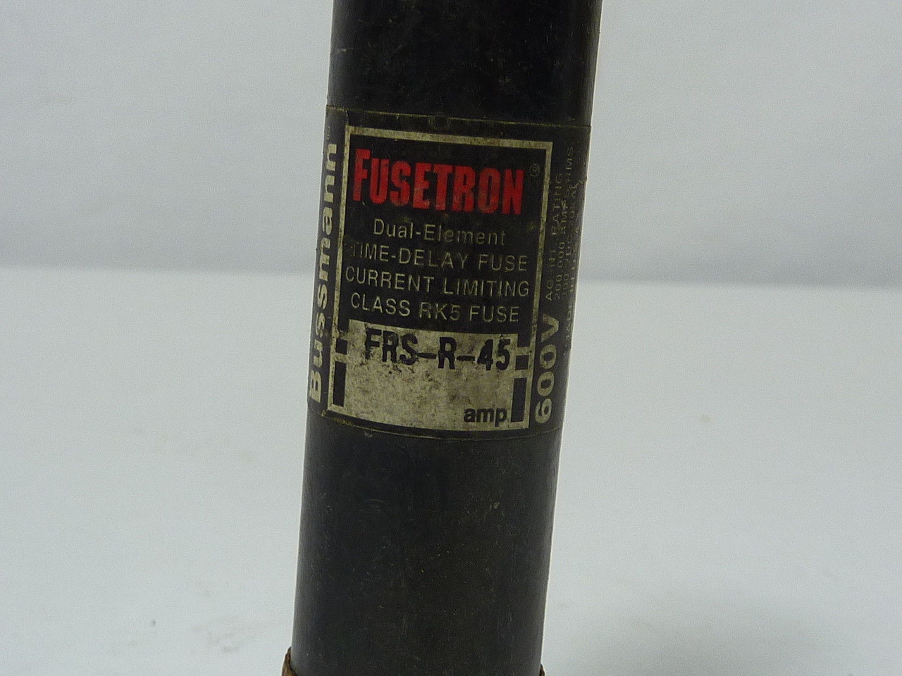 Fusetron FRS-R-45 Time Delay Fuse 45A 600V USED