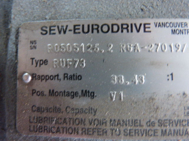 Sew-Eurodrive RUF73 Gear Reducer 38.43:1 Ratio ! AS IS !